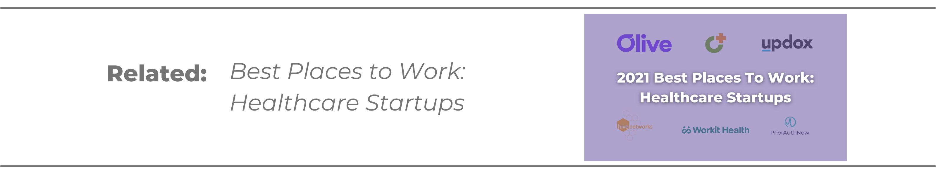 top healthcare startups