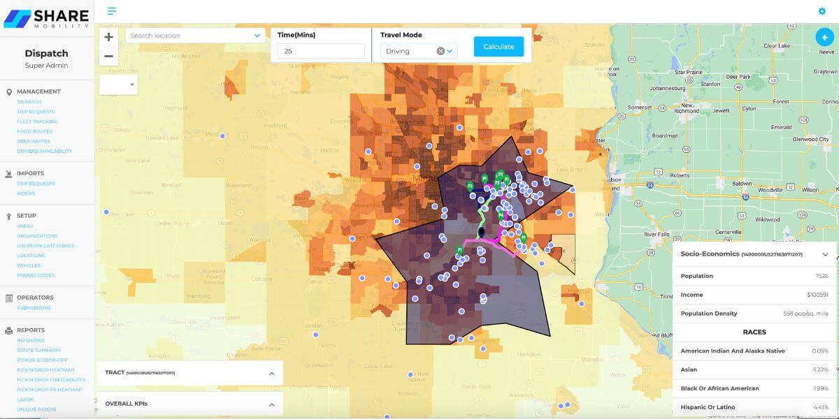 share mobility app 